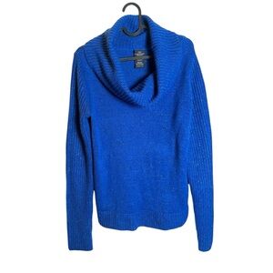 Faded‎ Glory blue sparkly cowlneck tunic sz M (8-10)